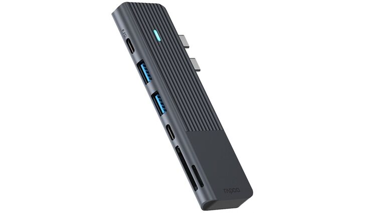 Rapoo 217690 USB-C 7-in-2 Multiport Adapter