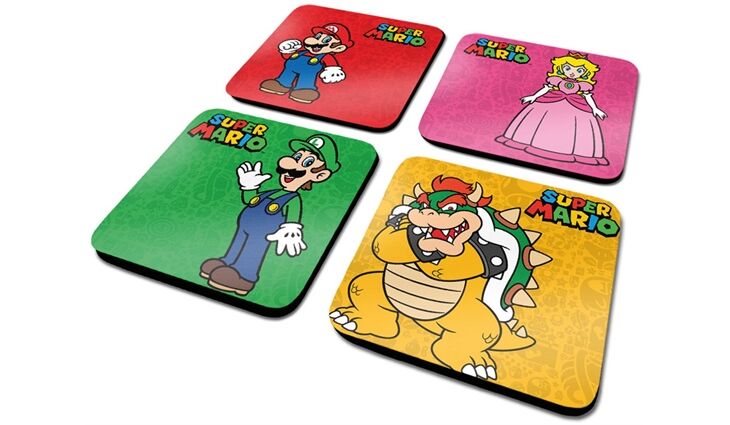 Jazwares Untersetzer Super Mario M.&