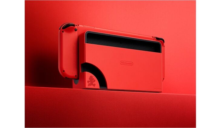 Nintendo Switch Konsole (OLED-Modell) rot - Mario Edition