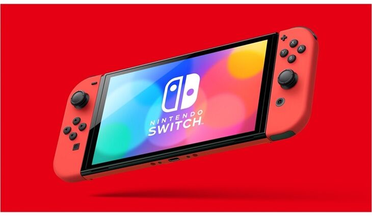 Nintendo Switch Konsole (OLED-Modell) rot - Mario Edition