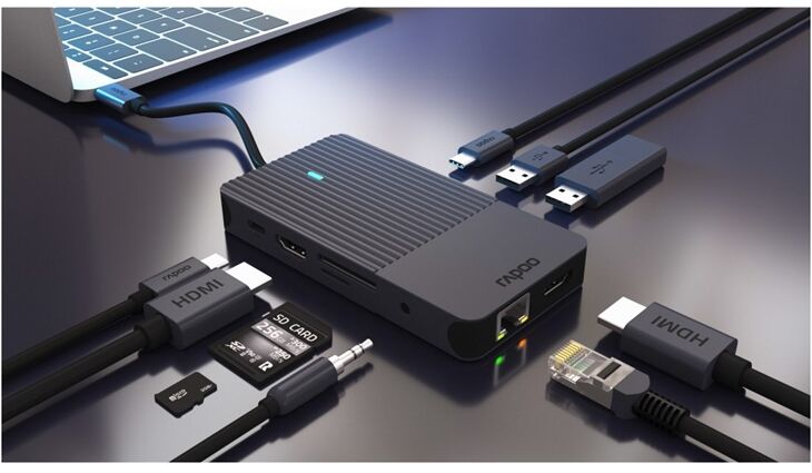 Rapoo 217692 USB-C 10-in-1 Multiport Adapter