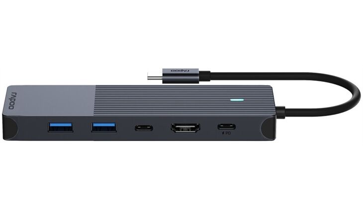 Rapoo 217689 USB-C 6-in-1 Multiport Adapter
