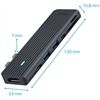 Rapoo 217690 USB-C 7-in-2 Multiport Adapter