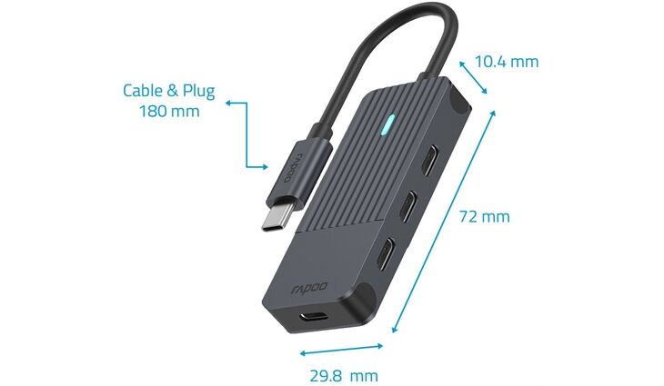 Rapoo 217696 USB-C Hub