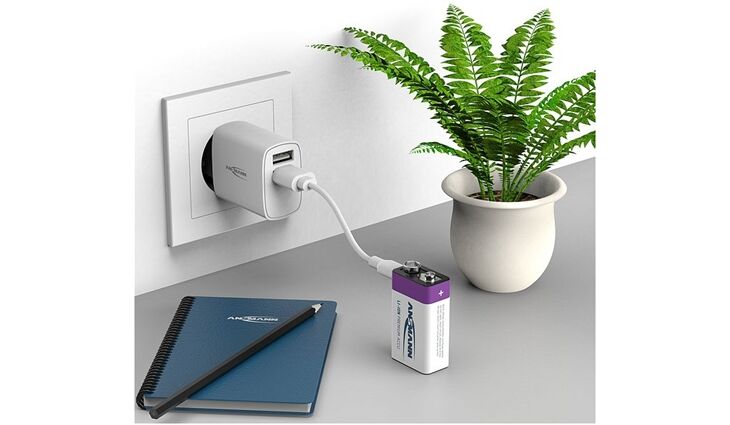 Ansmann 9V Akku LiIon 400mAh