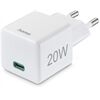 Hama 201650 Mini-Schnellladegerät USB-C (20W)