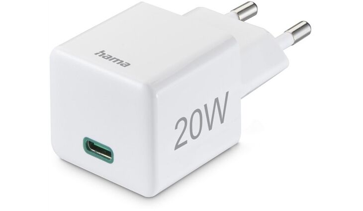 Hama 201650 Mini-Schnellladegerät USB-C (20W)