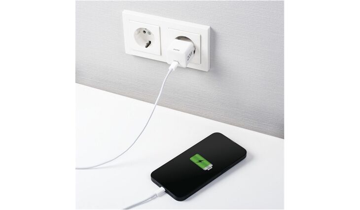 Hama 201650 Mini-Schnellladegerät USB-C (20W)