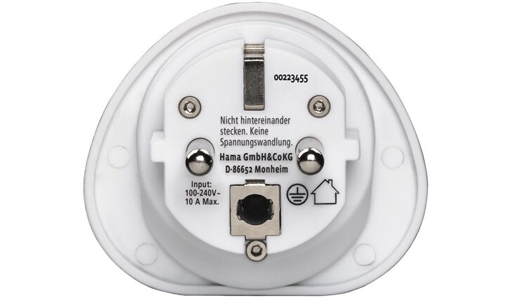 Hama 223455 Reiseadapter (Welt>Europa)