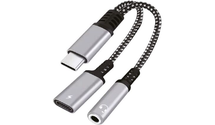 Peter Jäckel 20894 USB-C zu 3,5 mm Audioadapter mit Ladefunktio