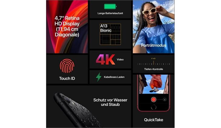 Apple iPhone SE 2020 (128GB) schwarz