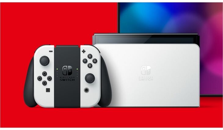 Nintendo Switch Konsole (OLED-Modell) weiß