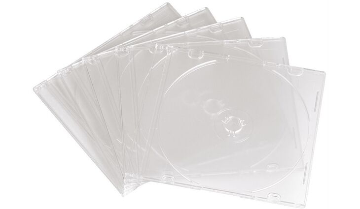 Hama 51164 CD-Leerhülle Slim, 10er-Pack,
