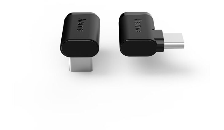 Hama USB-C-Winkeladapter 90° 2er Set