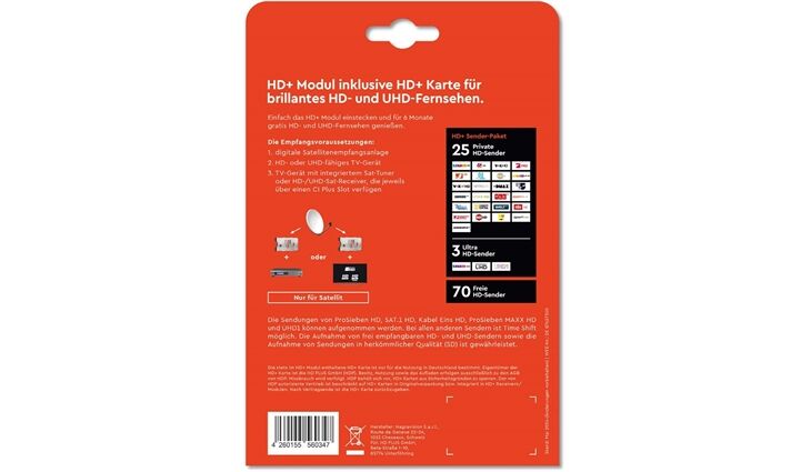 HD HD+ Modul inkl. HD+ Karte (6 Monate)