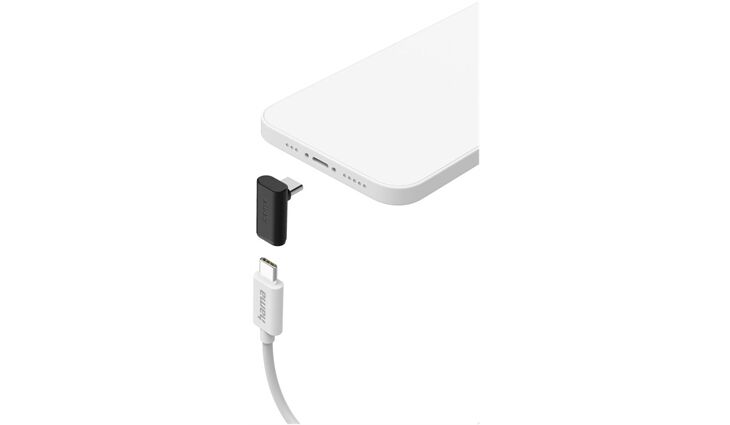 Hama USB-C-Winkeladapter 90° 2er Set