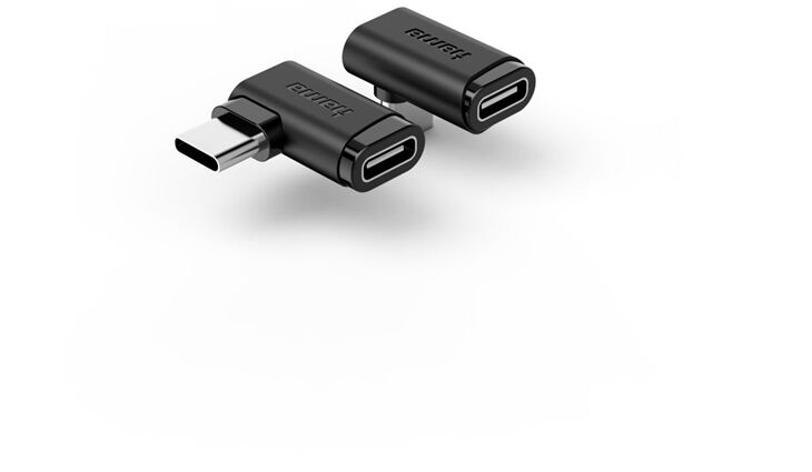 Hama USB-C-Winkeladapter 90° 2er Set