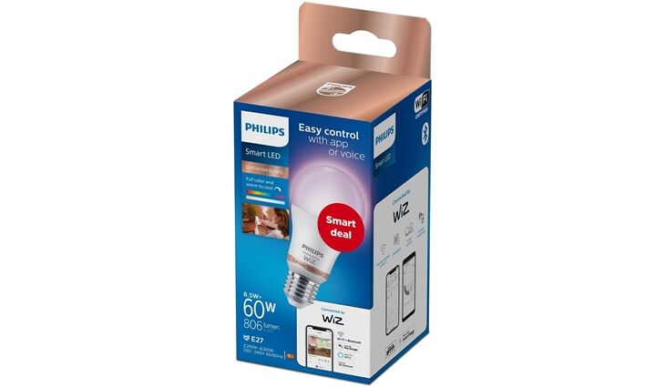 Philips WFB 60W A60 E27 922-65 RGB WiZ Full Color Smart