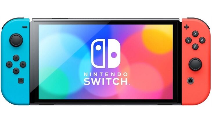 Nintendo Switch Konsole (OLED-Modell) neon rot/blau