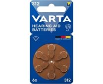 Varta V312 Hörgerätebatterie 6er Blister