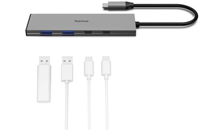 Hama 00200147 USB-C-Hub 4 Ports
