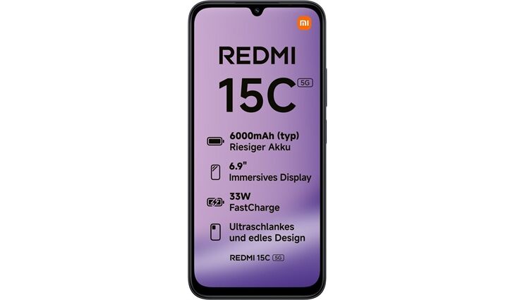 Xiaomi Redmi 15C 5G (4GB+128GB) DE midnight black