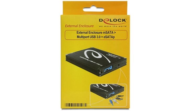 DeLock Gehäuse mSATA USB 3.0 (0GB)
