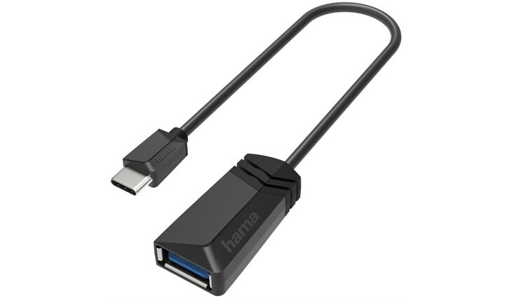 Hama 200312 USB-C-OTG auf USB-A-Adapterkabel