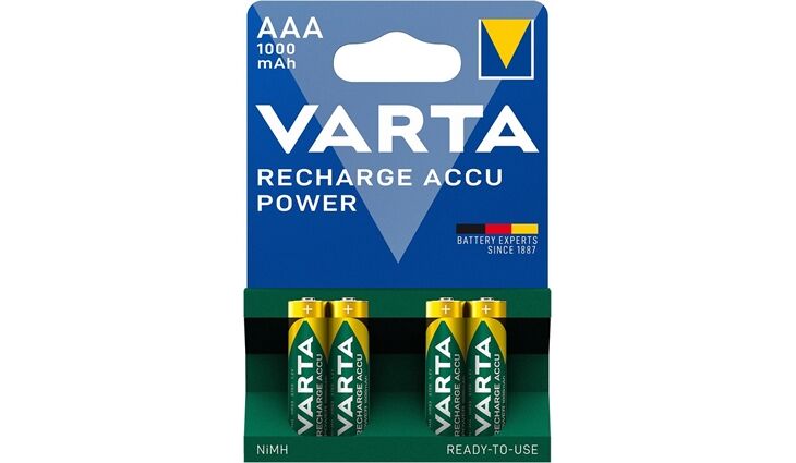Varta AAA 1000mAh 4er Blister
