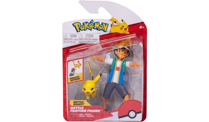 Jazwares Feature Battle Figur Ash & Pikachu