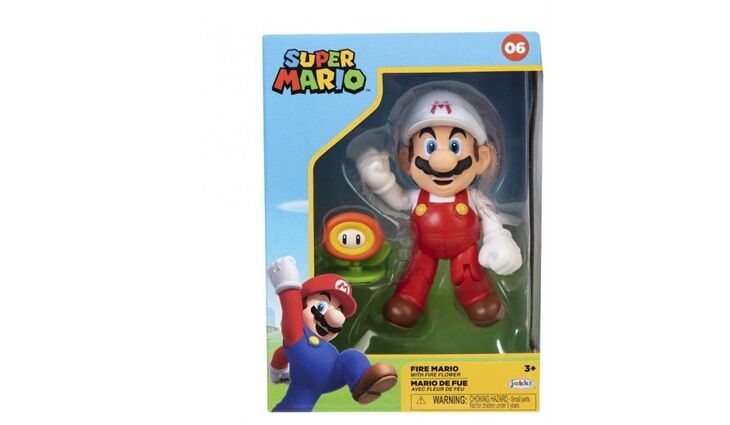 JAKKSPACIF Fire Mario Figur (10cm)