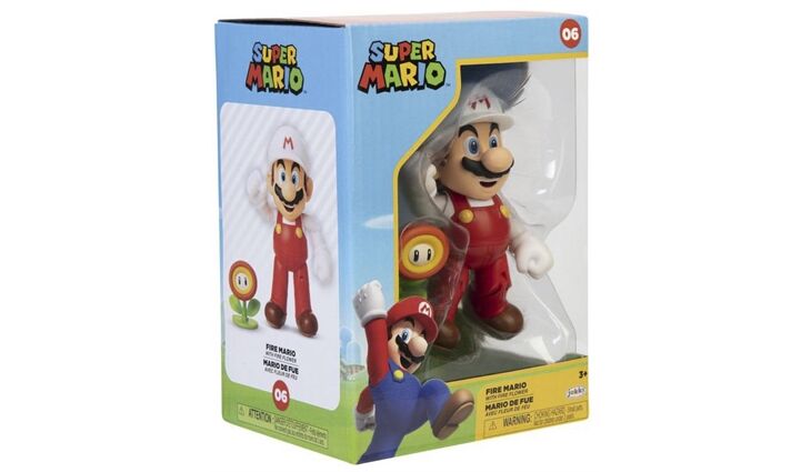 JAKKSPACIF Fire Mario Figur (10cm)