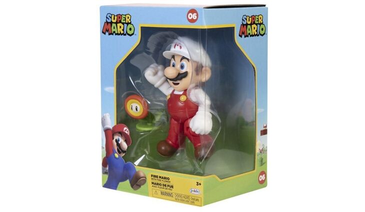 JAKKSPACIF Fire Mario Figur (10cm)