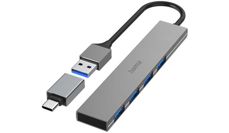 Hama 200141 USB-Hub 4 Ports USB 3.2 Gen1