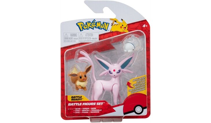Jazwares Bf3 Evoli,Snomnom,Psiana Battle Figur 3