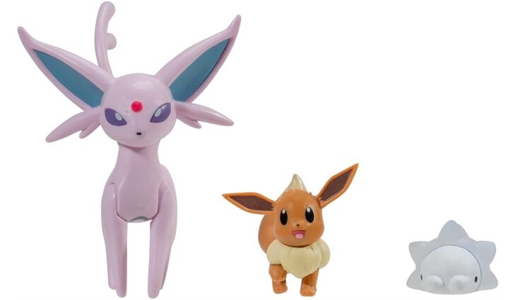 Jazwares Bf3 Evoli,Snomnom,Psiana Battle Figur 3