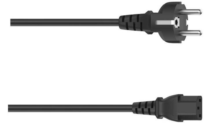Hama 200738 Netzkabel Schuko, 3 pol. (2,5m)